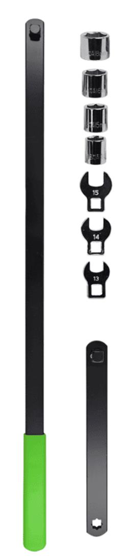 Ključ za španere sa izmenjivim okastim nastavcima u koferu 10/1 JBM